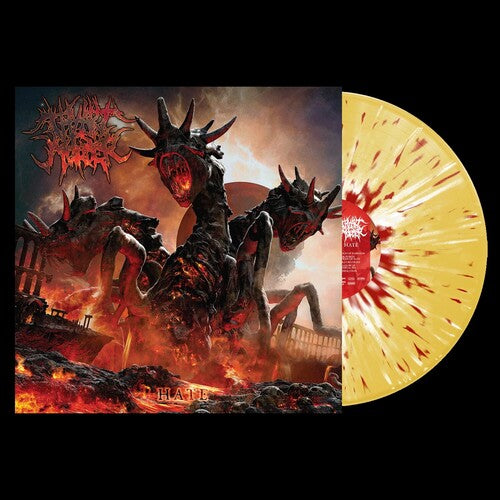 Thy Art Is Murder: Hate - Yellow W/red White Splatter