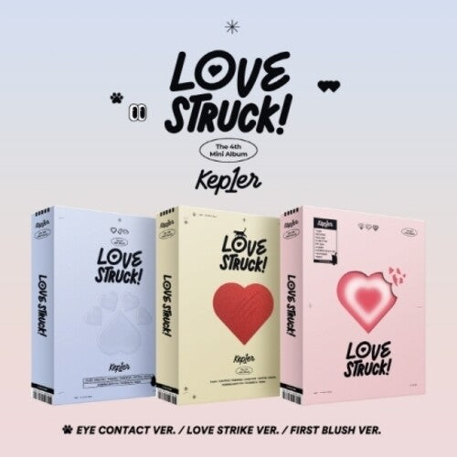 Kep1ER: Lovestruck! - Random Cover - incl. 84p Photobook, 3 Postcards, Tattoo Sticker, Hidden Message card, Folded Poster + 2 Photocards