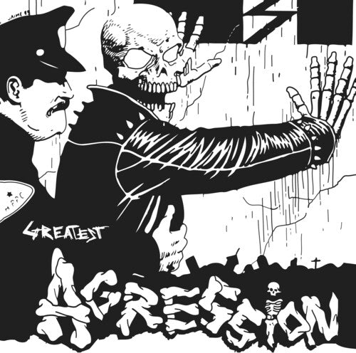 Agression: Greatest - Black/white Splatter