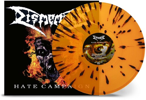 Dismember: Hate Campaign - Transparent Orange W/ Black Splatter