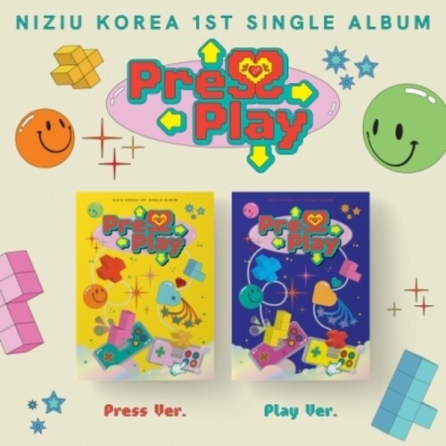 Niziu: Press Play - Random Cover - incl. 88pg Photobook, 2 Photocards, Photo Frame, Postcard + Sticker