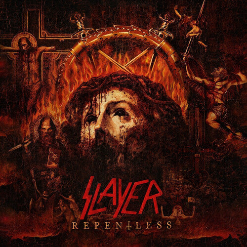 Slayer: Repentless - Trans Orange Yellow Black Splatter