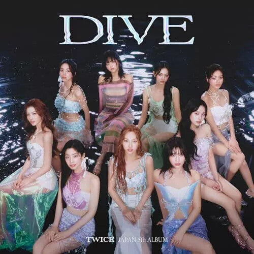 TWICE: Dive - Version B - incl. 20pg Booklet, Tattoo Sticker, 4-Cut Photo, Transparent Trading Card + 3 Trading Cards