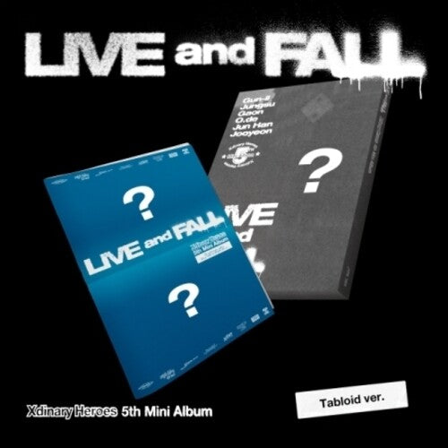 Xdinary Heroes: Live And Fall - Tabloid Version - incl. Photocard, Unit Photocard, Polaroid + 20pg Tabloid Booklet